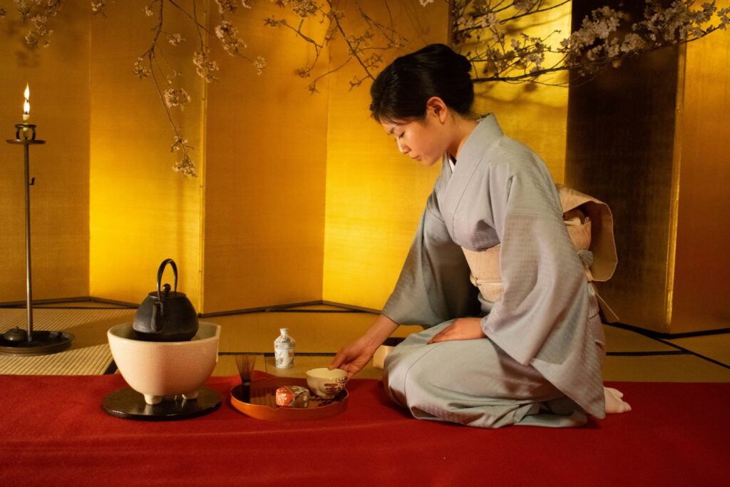 Young Lady Performing Tea Ceremony